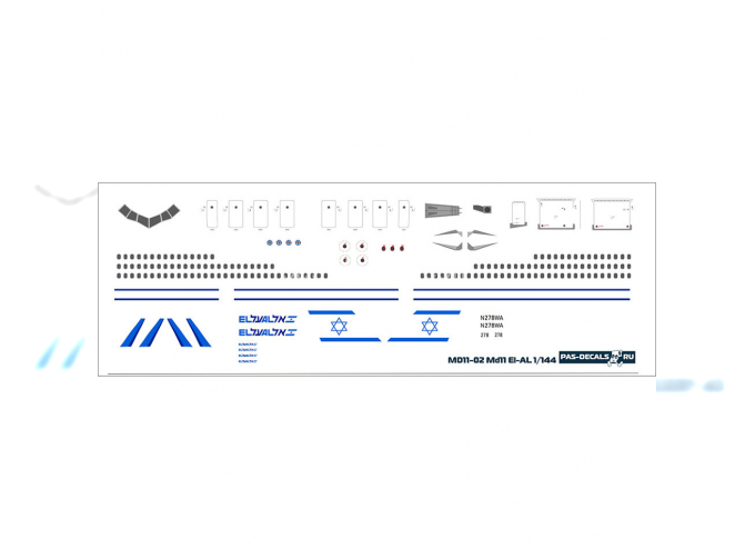 Декаль на MD-11 EL-AL