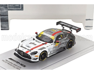 MERCEDES BENZ Amg Gt3 Evo 6.2l V8 Team Gmr №130 Winner Fia Gt World Cup Macau (2024) Maro Engel, White Grey Black