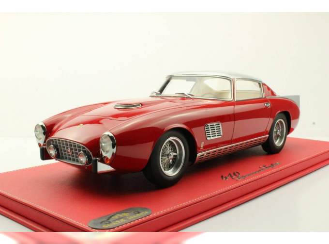 FERRARI 410 Superamerica Scaglietti Coupe (1957), red silver