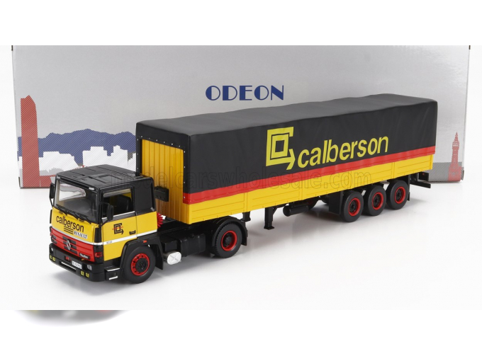 RENAULT R310 Truck Telonato Calberson (1986), Yellow Black Red