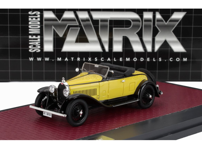 BUGATTI Type 40 Roadster (1929), yellow / black