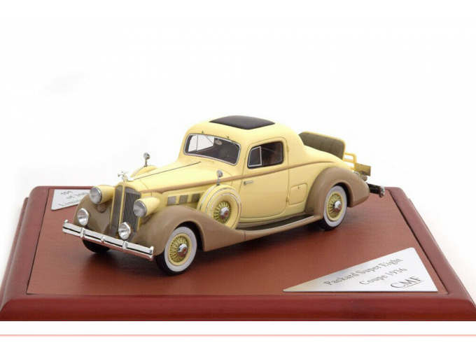 Packard Super Eight Coupe 1936, beige / brown