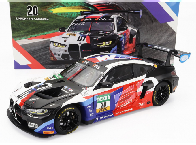 BMW 4-series M4 Gt3 Team Schubert Motorsport N 20 2nd Red Bull Ring Adac Gt Masters 2022 Jesse Krohn - Nicky Catsburg, White Black Red Blue