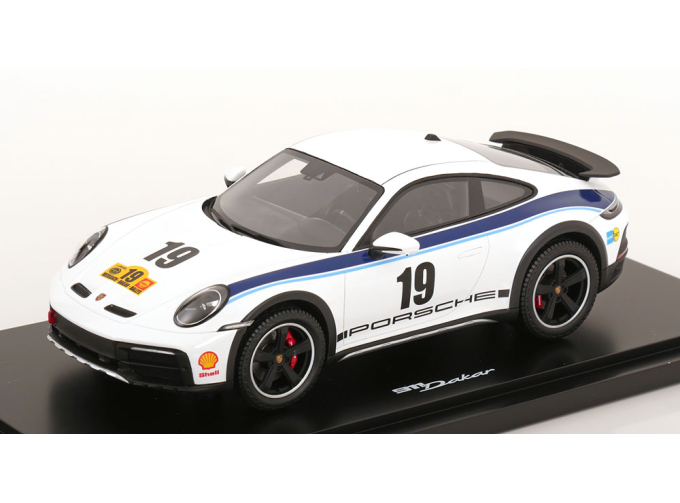 PORSCHE 911 (992) Dakar Rally Design (1974), white blue