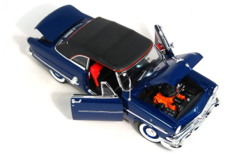 FORD Crestline Sunliner cabriolet soft-top closed (1953), blue