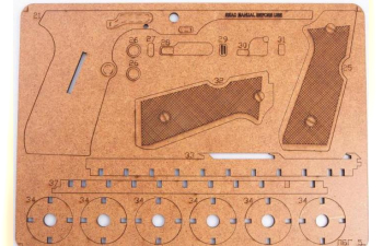 Сборная модель Пистолет-резинкострел Беретта с глушителем