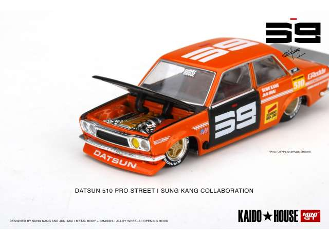 Kaido House Datsun 510 Pro Street SK510, orange/black.