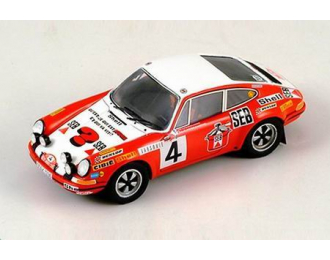 PORSCHE 911 S 4 2nd Monte Carlo Rallye (Larrousse – Perramond) 1972, red