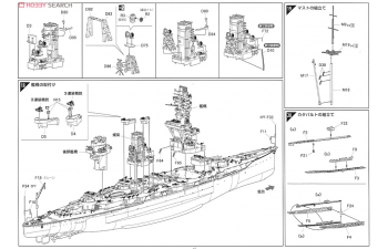 Сборная модель Линкор императорского флота Японии FUSO