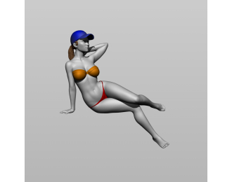 Фигура Присела на капот 2, окрашенная