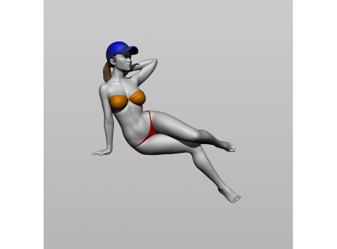 Фигура Присела на капот 2, окрашенная