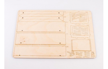 Сборная модель Камский грузовик 53501 бортовой с тентом