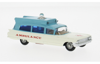 CADILLAC Superior Ambulance (1966), white / light blue