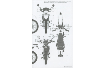 Сборная модель HONDA Xlr 250r (md22) 1991