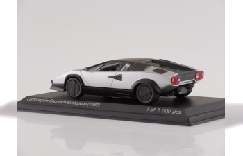 LAMBORGHINI Countach Evoluzione (1987), silver / matt black