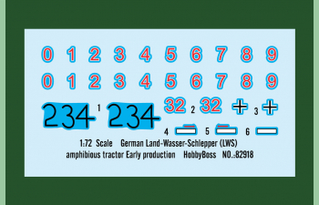 Сборная модель Fvab, German Land-Wasser-Schlepper (LWS) amphibious tractor Early production