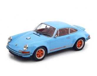 PORSCHE 911 By Singer Coupe 2014, Light Blue Orange