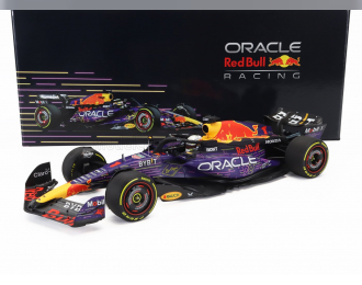 RED BULL F1 Rb19 Team Oracle Red Bull Racing №1 World Champion Winner Las Vegas Usa Gp (2023) Max Verstappen, Purple Yellow Red