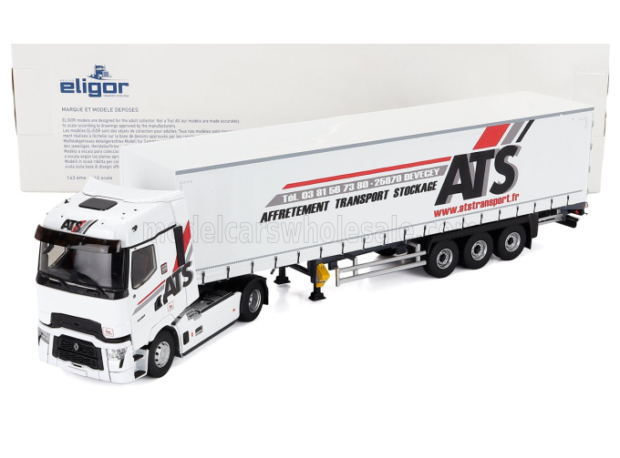 RENAULT T-line High Truck Telonato Ats Transports (2023), White