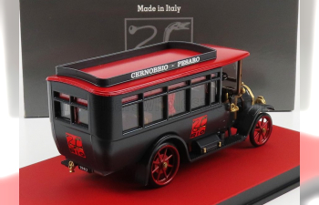 FIAT 18bl Autobus (1922) - 60th Anniverasary Rio-models 1962-2022, Black Red