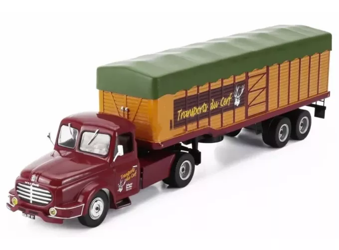 WILLEME Lc610 Truck Transports Du Cerf (1952), red / orange / green