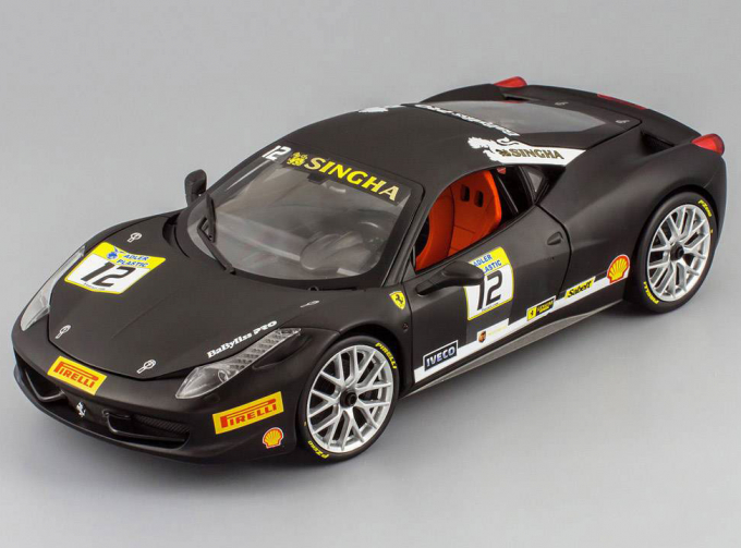 FERRARI 458 Italia Challenge #12, black matt