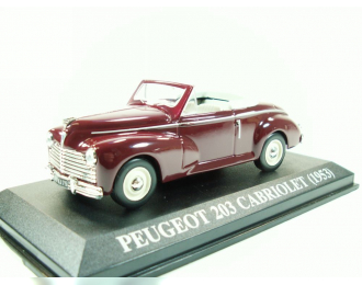 PEUGEOT 203 Cabriolet (1953), вишнёвый