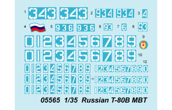 Сборная модель Танк танк Т-80Б