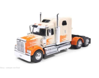 WESTERN STAR 4900 (2000), white/orange 