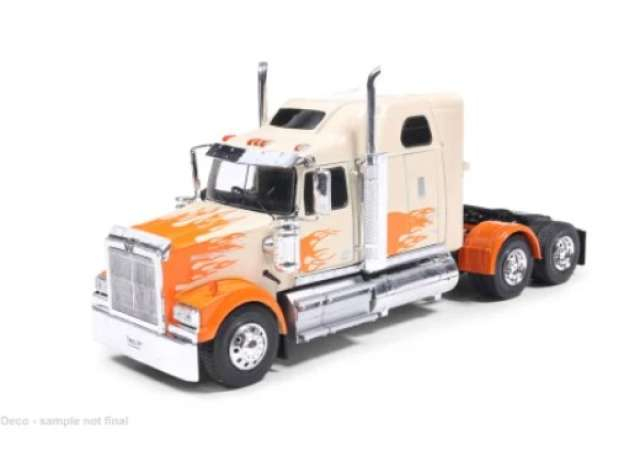 WESTERN STAR 4900 (2000), white/orange 