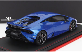 LAMBORGHINI Huracan Tecnica (2022) - Con Vetrina - With Showcase, Blu Nethuns - Blue Met