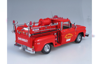 CHEVROLET C-20 FIRE TRUCK Pick-up Fire Engine Deparment Upper Lancaster (1965), red