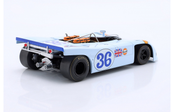 PORSCHE 908/03 Spider Team John Wyer Automotive Engineering Gulf №36 Targa Florio (1970) Richard Attwood - Bjorn Waldegaard, Light Blue Orange