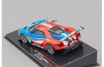 FORD GT #67 A.Priaulx - H.Tincknell - P.Derani 24h Le Mans (2017), blue / red