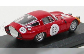 ALFA ROMEO Tz1 N 53 Sebring 1964 Stoddard - Kaser, Red