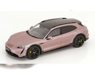 PORSCHE Taycan Turbo S Cross Turismo (2022), pink-metallic black