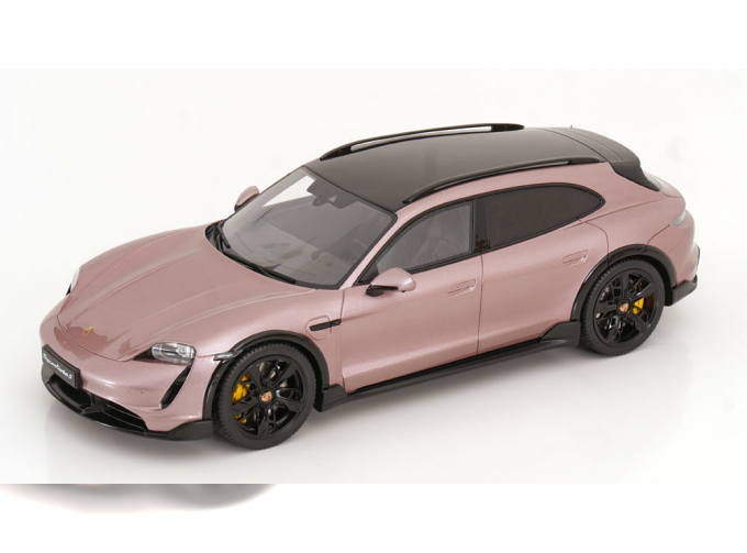 PORSCHE Taycan Turbo S Cross Turismo (2022), pink-metallic black