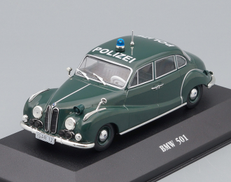 BMW 501 Polizei, Police Cars Collection 11, dark green