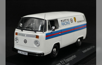 VOLKSWAGEN T2 Kasten Martini Porsche Renndienst (1972), white black