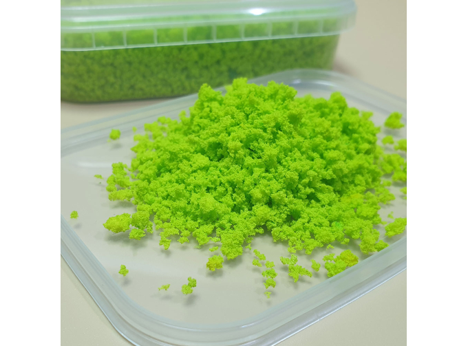 Присыпка листва/трава, мелкая блестящий жёлто-зелёный, 200 мл