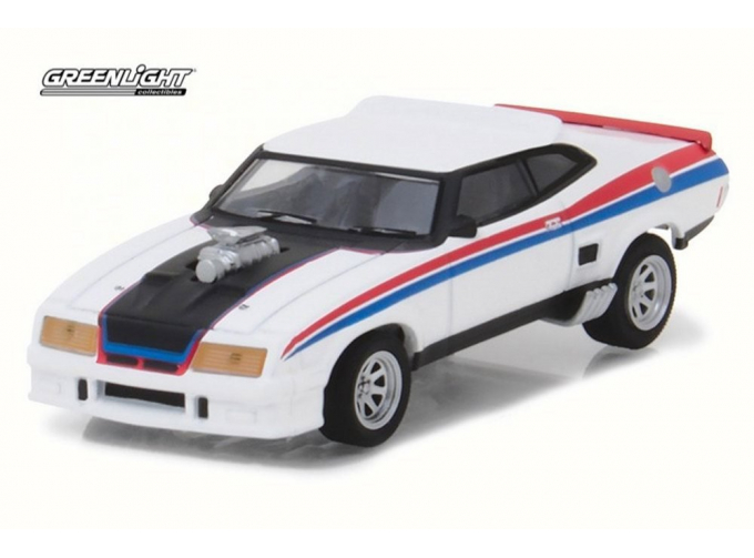 FORD Falcon XB Custom (1973), white with red / blue stripes