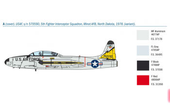 Сборная модель Самолет T-33A SHOOTING STAR