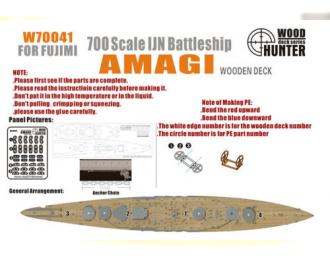 Набор деталей WWII IJN Battleshipe Amagi (Fujimi 40104)