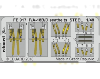 Фототравление для модели F/ A-18B/ D seatbelts STEEL