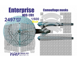 Маска камуфляжная для Enterprise NCC-1701 (Revell)