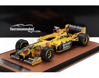 JORDAN F1 198 Honda Mf-301 Hc №9 Winner Belgium Gp Damon Hill (1998), Yellow Black