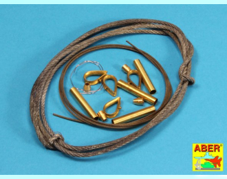 Фототравление для Tow cables and track cable with brackets used on Tiger I, King Tiger and Panther