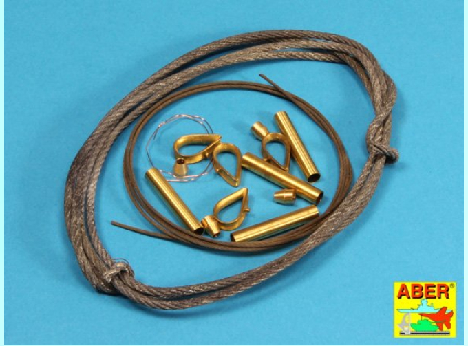 Фототравление для Tow cables and track cable with brackets used on Tiger I, King Tiger and Panther