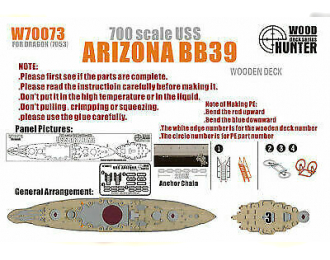 Набор деталей WWII USN Battleship USS Arizona