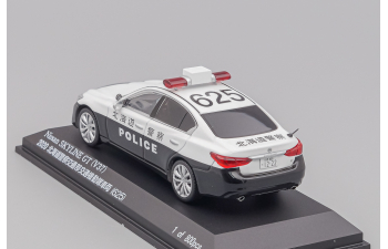 NISSAN Skyline GT (V37) 2020 Hokkaido Police Vehicle (625), white / black